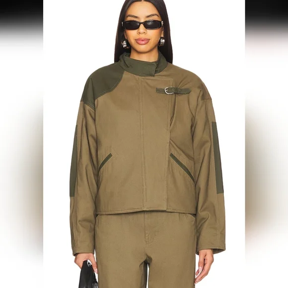 Rag & Bone Stylish Olive Green Women's Jacket - Picture 2 of 5